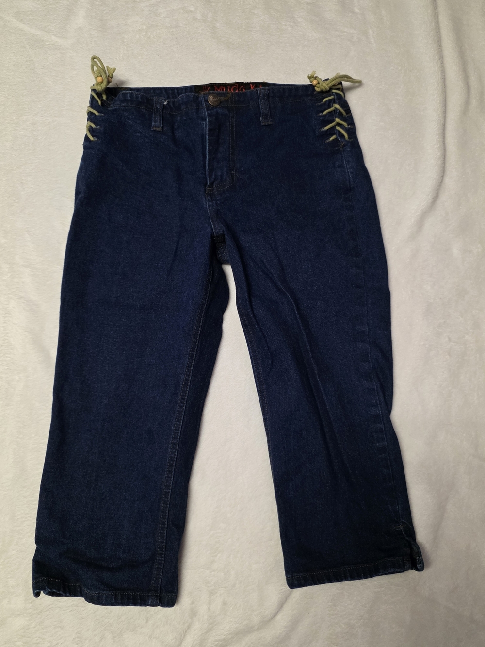 Mudd Dark Blue Denim Jeans with Red Logo Waistband